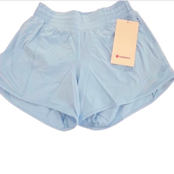 NWT- Lululemon Hotty Hot High-Rise Lined Short 4" Kayak Blue - Picture 9 of 12